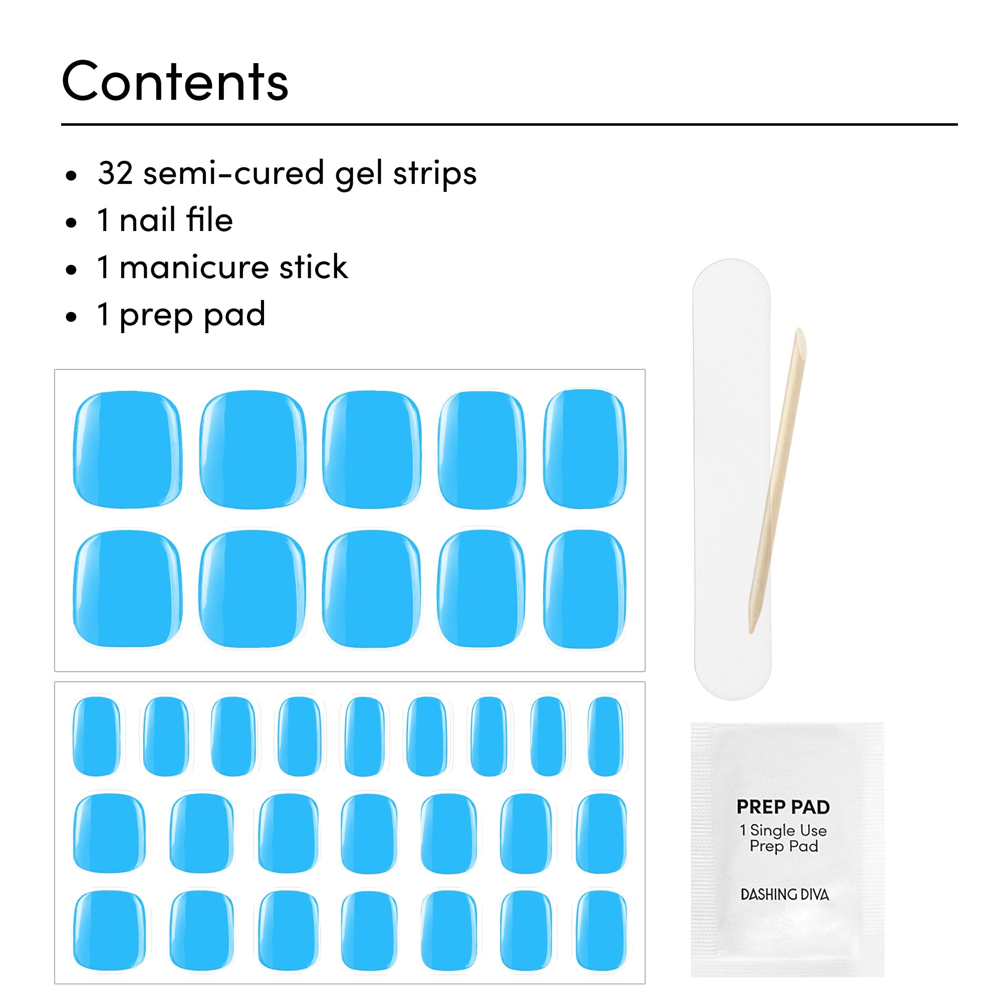 Blue Spirulina Glossy Pedi