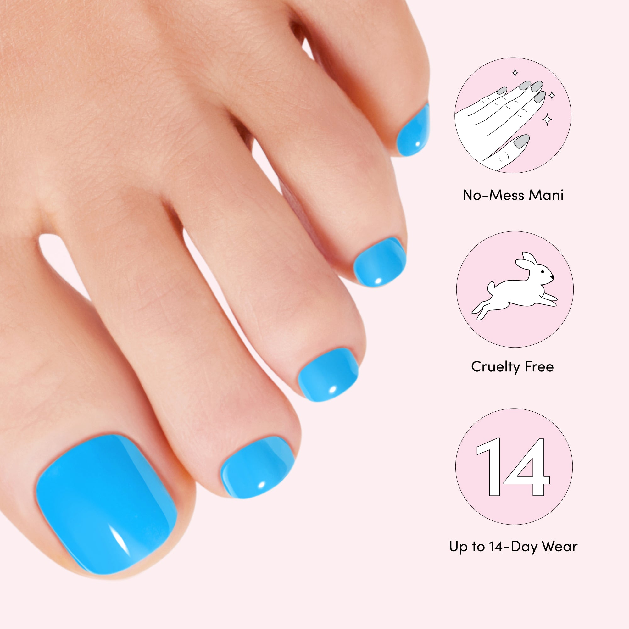 Blue Spirulina Glossy Pedi