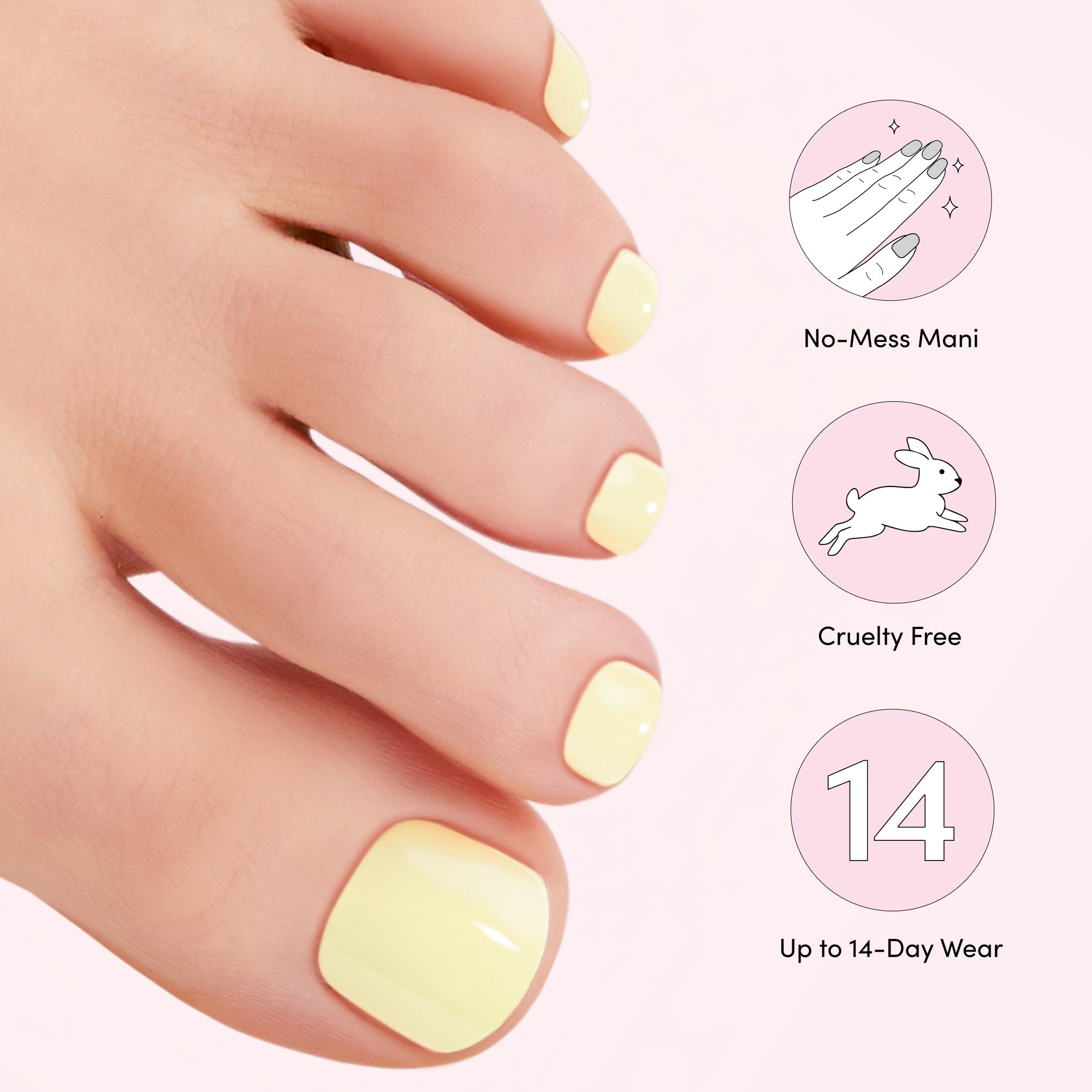 Spicy Lemonade Glossy Pedi